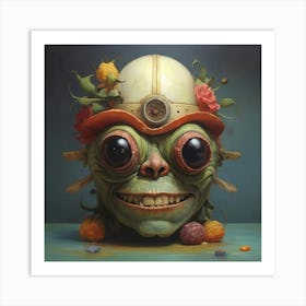 Alien Head Art Print Art Print