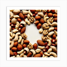 Nuts In A Circle 3 Art Print