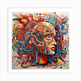 Abstract mind Art Print