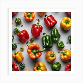 Colorful Peppers 88 Art Print