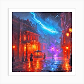 Night In The City 8 Art Print