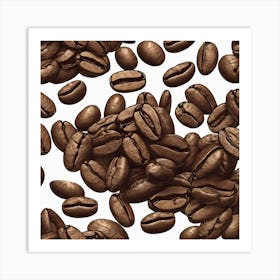 Coffee Beans 202 Art Print