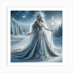 Snow Queen 3 Art Print