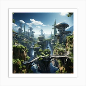 Futuristic City Art Print