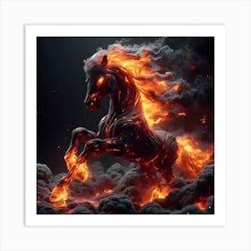 Fire Horse 9 Art Print