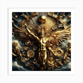 Golden Angel 9 Art Print