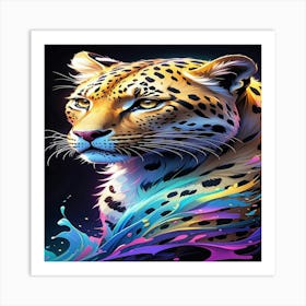 Leopard Painting Art Print