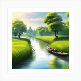 Landscape Painting 177 Art Print