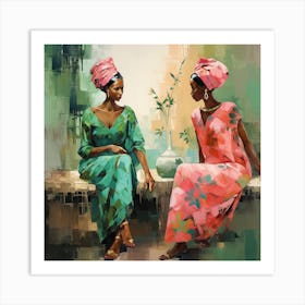 Two African Women Art Print