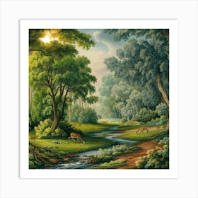 Forest Scene Art Print