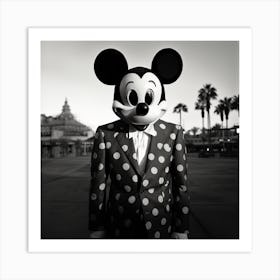 Mickey Mouse the freak owner of Mickey's Mad Mansion Art Print