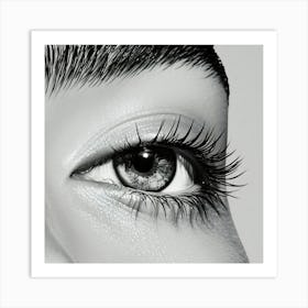 Close Up Of Woman'S Eye Art Print