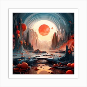 Alien Landscape Art Print