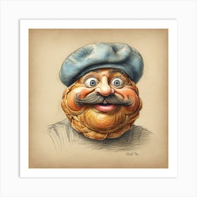 Man With A Mustache 4 Art Print