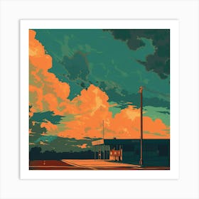 Sunset In The Sky 1 Art Print