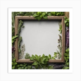 Frame Of Herbs 17 Art Print