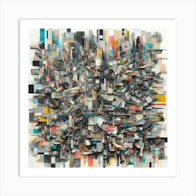 Abstract Cityscape 1 Art Print