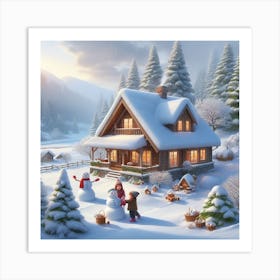 Winter Scene Art Print