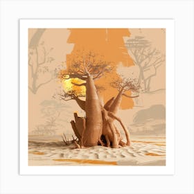 Baobab Tree 9 Art Print