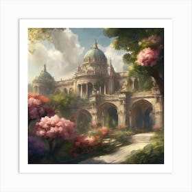 Castle In The Forest 3 Art Print