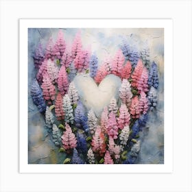 Heart Of Lilacs Art Print