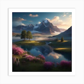 Landscape Painting Art Print