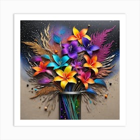 Colorful Lilies 1 Art Print