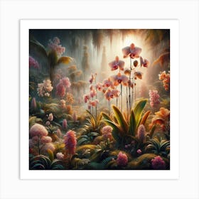 Into the gardens Art Print