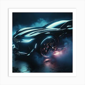 Futuristic Sports Car 1 Art Print