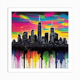 New York City Skyline 37 Art Print