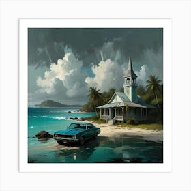 Church On The Beach 6 Art Print