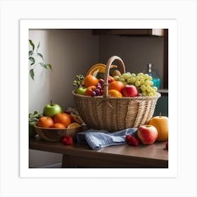 Basket Of Fruit Art Print