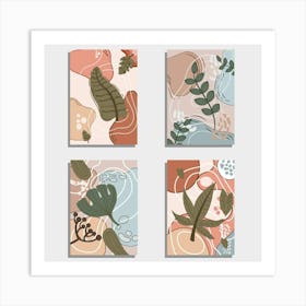 Set Of Abstract Paintings Art Print