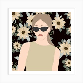 Flower Girl Poses (16) Art Print