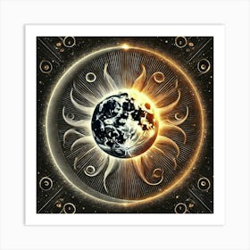 Sun And The Moon 1 Art Print