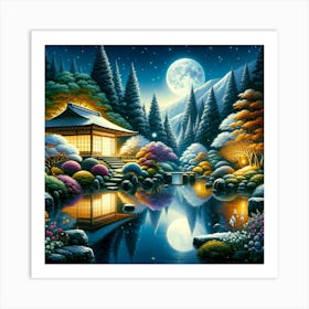 Japanese Garden Art Print