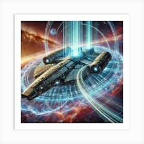 A Stunning Depiction Of Advanced Shielding And Clo Art Print