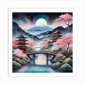 Asian Landscape Painting 3 Art Print