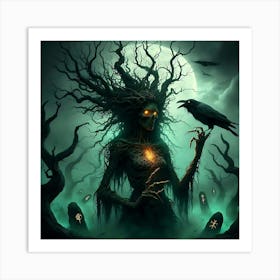 Crow Of The Dead Art Print