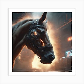 Futuristic Horse 1 Art Print