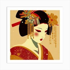 Japan Geisha Visual 102 Art Print