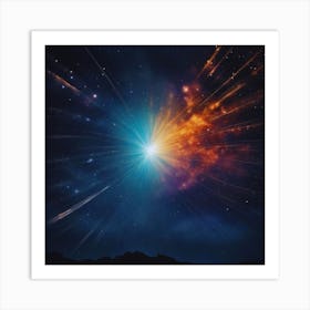 Space Burst Art Print