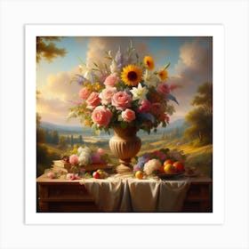 Vase Of Flowers Art Print