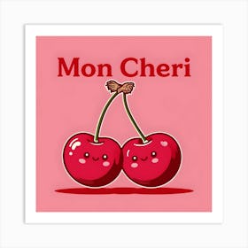 Mon Cheri Vintage Cherries Art Print