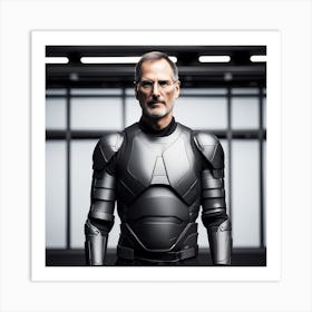 Steve Jobs In Armor 4 Art Print