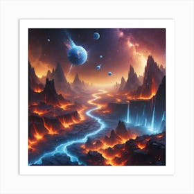 Cosmic Night Art Print