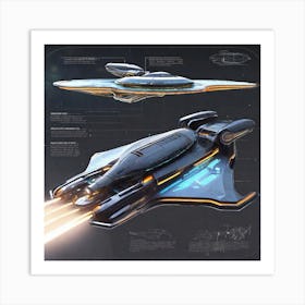 Spaceship Concept Art 1 Art Print