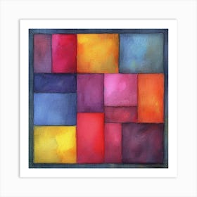 Squares Art Print