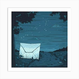 Envelope In The Night Art Print