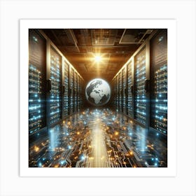 Server Room 6 Art Print